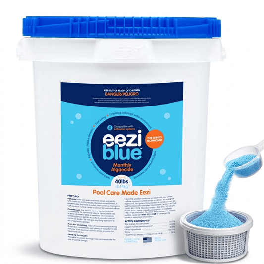 Eeziblue Monthly Algaecide 40lbs Bucket - Front