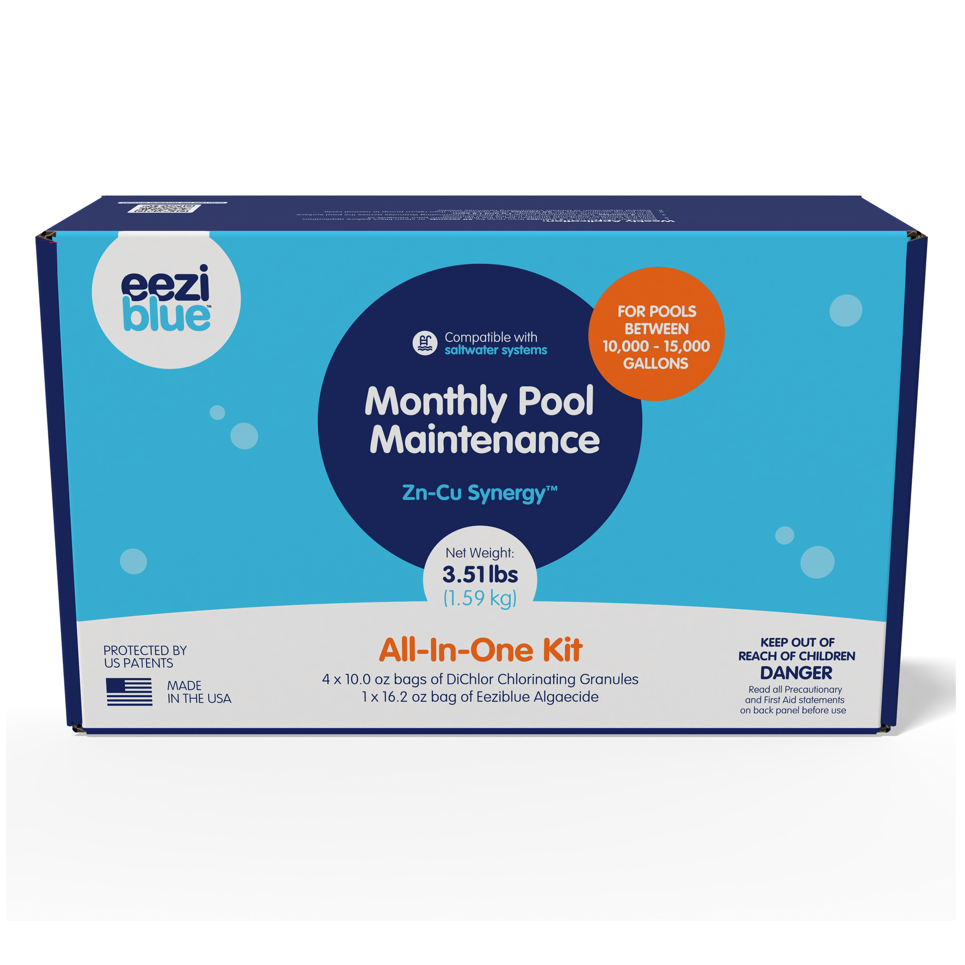 Clear4Weeks™ Monthly Pool Maintenance & Algaecide Kit – Eeziblue